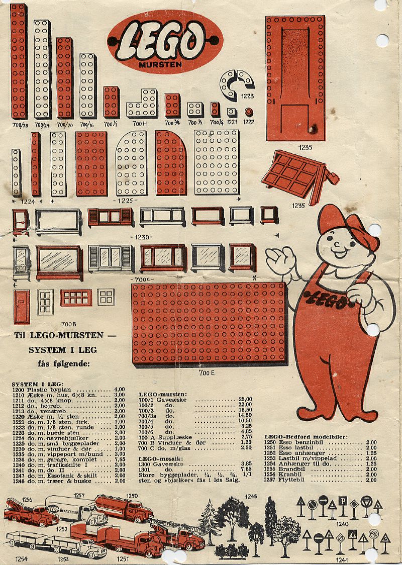 renæssance mineral geni LEGO SYSTEM I LEG early folder - 1955