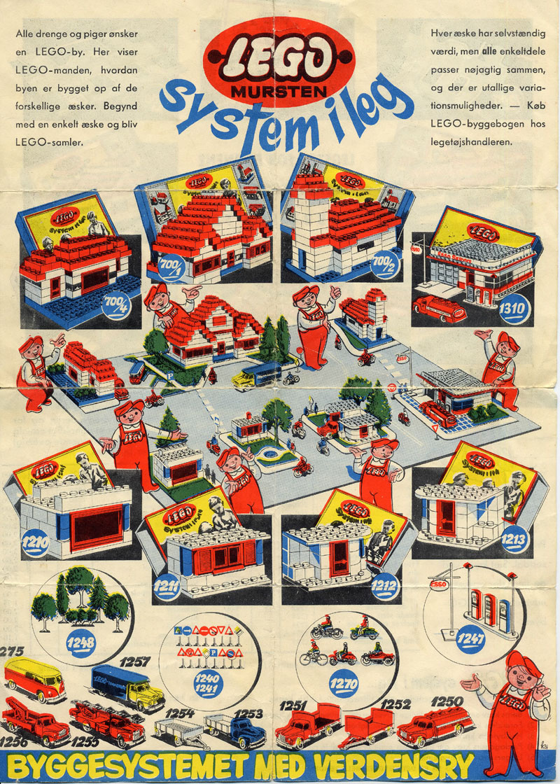 Hubert Hudson krølle ækvator LEGO SYSTEM I LEG, 1956 colour folder